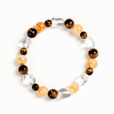 Golden Clarity Crystal Bracelet