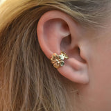 Golden Blossom Ear Cuffs