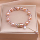 Blush Harmony Pearl & Crystal Bracelet
