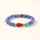 Kyanite, Coral & Turquoise Alignment Bracelet