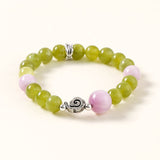 Green Jade & Rose Quartz Growth Bracelet