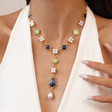 Celestial Garden Gemstone Necklace