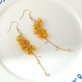 Golden Bloom Drop Earrings
