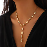 Molten Heart Drop Necklace