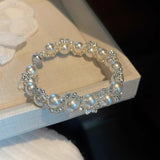 Luna Elegance Pearl & Crystal Bracelet