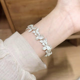 Silver Butterfly Vine Bracelet