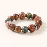 Phantom Quartz, Green Rutilated Quartz Kyara Agarwood Bracelet
