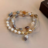 Elegant Pearl Charm Bracelet