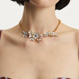 Floral Whisper Enamel Necklace