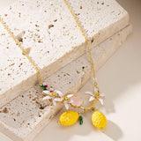 Lemon Blossom Charm Necklace