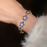 Blue Blossom Charm Bracelet