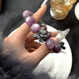 Amethyst Butterfly Crystal Bracelet