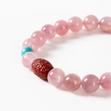 Rose Quartz Carnelian Harmony Bracelet