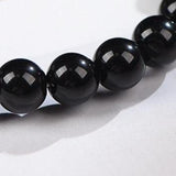 Obsidian Tourmalinated Quartz Protection Bracelet