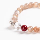 Moonstone & Clear Quartz Harmony Bracelet