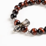 Red Tiger Eye Vajra Crystal Bracelet