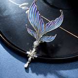 Iridescent Mermaid Tail Hair Clip