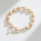 Golden Cocoon Pearl Bracelet