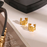 Golden Blossom Ear Cuffs
