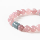 Madagascar Rose Quartz Jadeite Harmony Bracelet