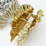 Golden Seashell Hair Claw Clip