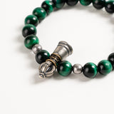 Green Tiger's Eye & Vajra Crystal Bracelet