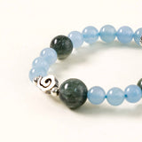 Blue Chalcedony & Moss Agate Serenity Bracelet