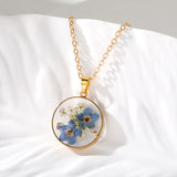 Ethereal Blossom Resin Necklace