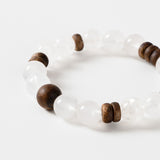 Pure Essence Crystal & Wood Bracelet
