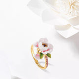 Romantic Pink Rose Ring