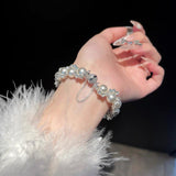 Luna Elegance Pearl & Crystal Bracelet