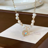 Moonlit Elegance Baroque Pearl Necklace