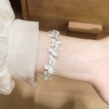 Silver Butterfly Vine Bracelet