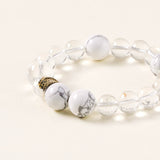 Rooster Zodiac Clarity Bracelet – Quartz & Howlite