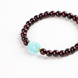 Garnet & Amazonite Crystal Bracelet