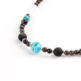 Zebra Amazonite & Obsidian Energy Necklace