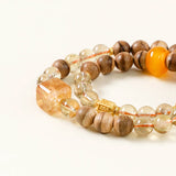 Citrine & Sandalwood Prosperity Bracelet Set