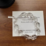 Clear Quartz & Sterling Silver Clarity Bracelet