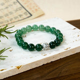 Green Strawberry Quartz Beaded Bracelet