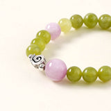 Green Jade & Rose Quartz Growth Bracelet