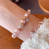 Blush Harmony Pearl & Crystal Bracelet