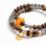 Agarwood & Smoky Amethyst Energy Bracelet