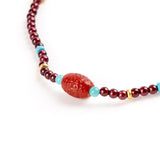 Garnet & Southern Agate Energy Necklace