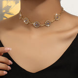 Celestial Bloom Choker Necklace