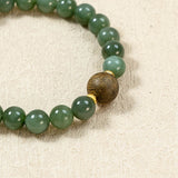Qi Nan Agarwood & Celestial Jade Beaded Bracelet