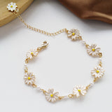 Daisy Pearl Bracelet