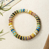 Multicolor Volcanic Stone Bracelet
