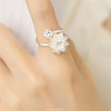 Lotus Bloom Sterling Ring