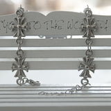 Gothic Cross Stainless Steel Bracelet & Necklace Set