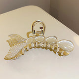 Mermaid Pearl Tail Hair Claw Clip